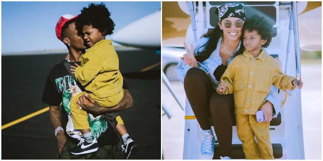 Wizkid takes his son and baby mama on a trip to Disneyland Wizkid takes his son and baby mama on a trip to Disneyland