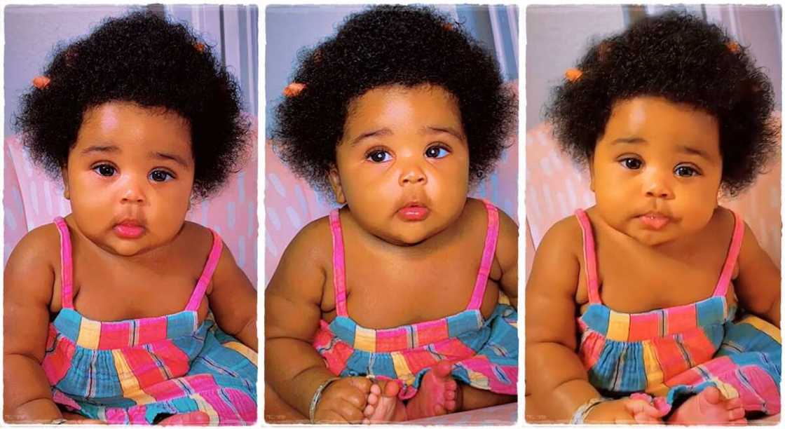 Photos of a beautiful little girl with plenty of hair. Photos of a beautiful little girl with plenty of hair.