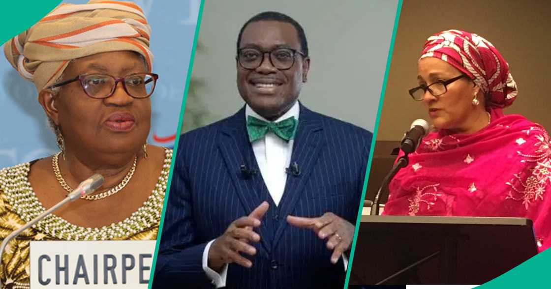 Dr. Ngozi, Akinwumi Adesina da Amina Muhammed