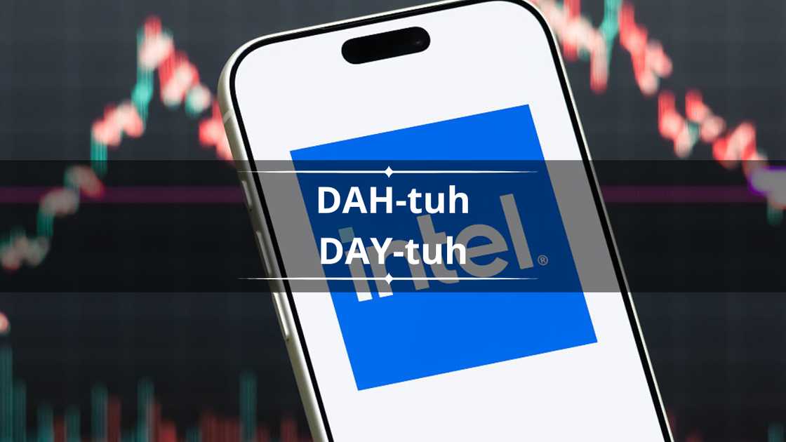 In this photo illustration, a smartphone displays the logo of Intel Corporation