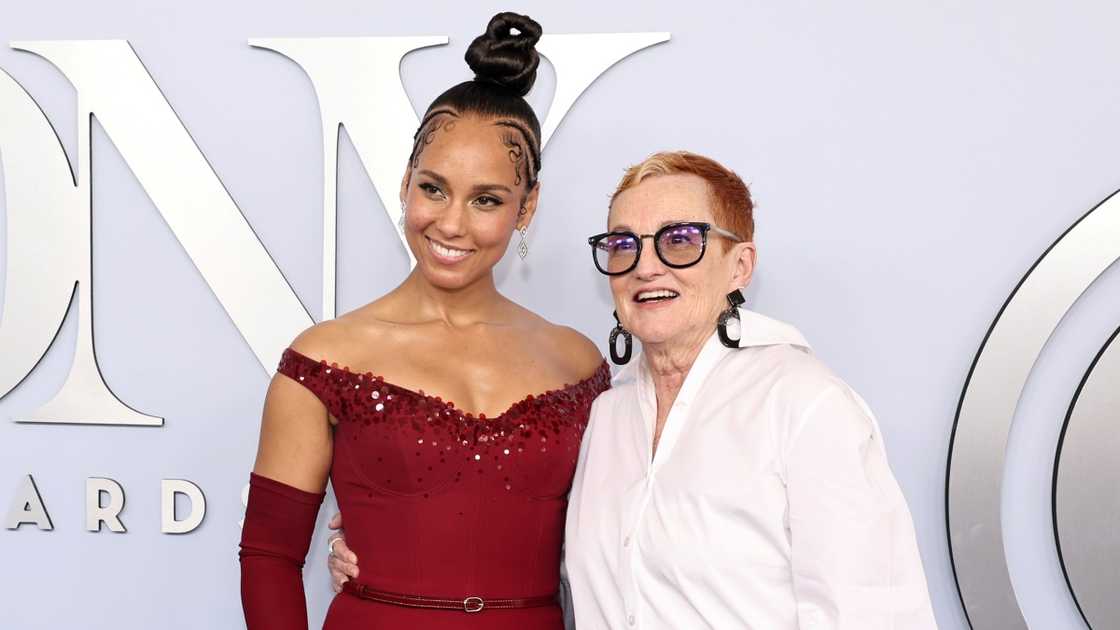 Alicia Keys and her mother, Terria Joseph, attend the 77th Annual Tony Awards