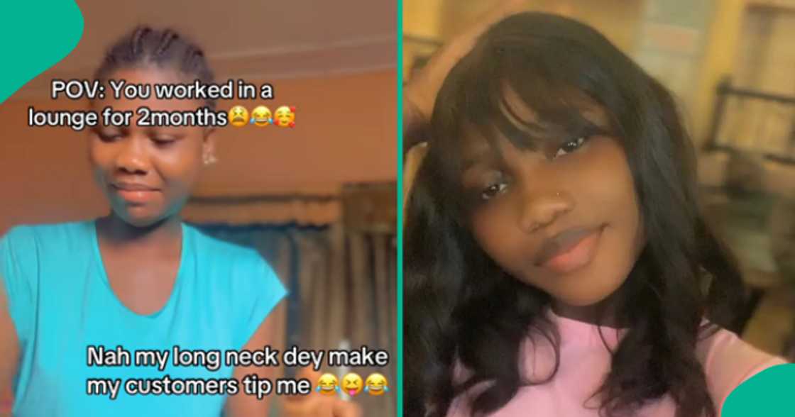 Lady shows off the cash that she made after working at a lounge for two months. Lady shows off the cash that she made after working at a lounge for two months.