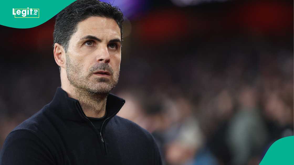 Mikel Arteta, Arsenal, Premier League, Champions League, Sporting CP. Mikel Arteta, Arsenal, Premier League, Champions League, Sporting CP.