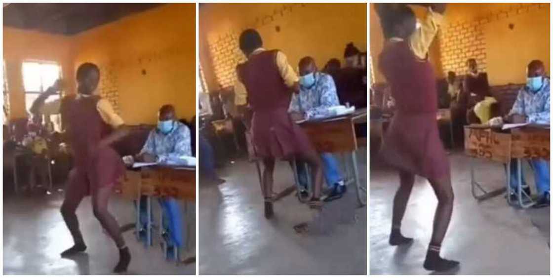 Reactions as school girl in short uniform twerks hard in front of male teacher in video Reactions as school girl in short uniform twerks hard in front of male teacher in video