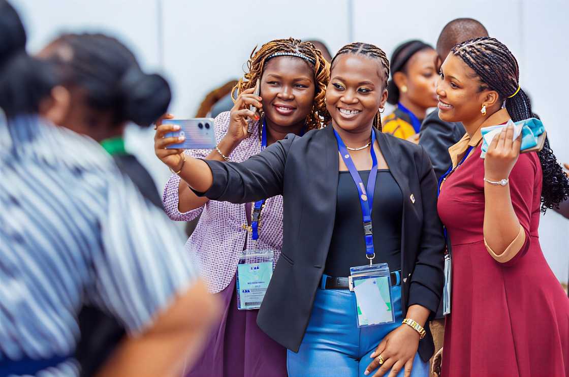 Accountants pose for a selfie during the Annual Accountants Conference Accountants pose for a selfie during the Annual Accountants Conference