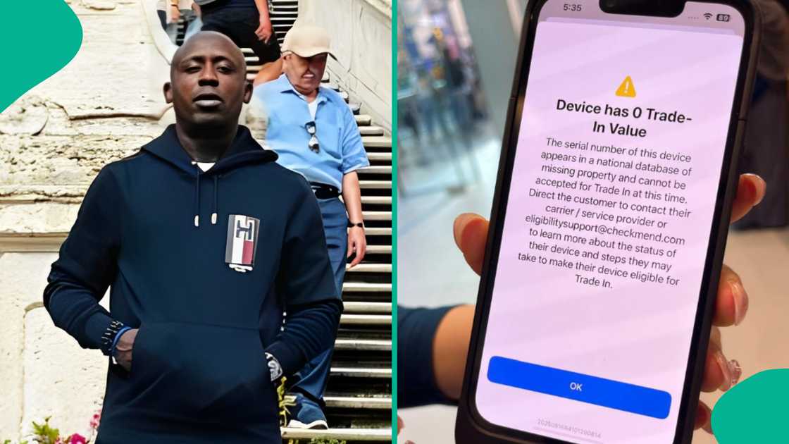 Man shares his experience in an iPhone store. Man shares his experience in an iPhone store.