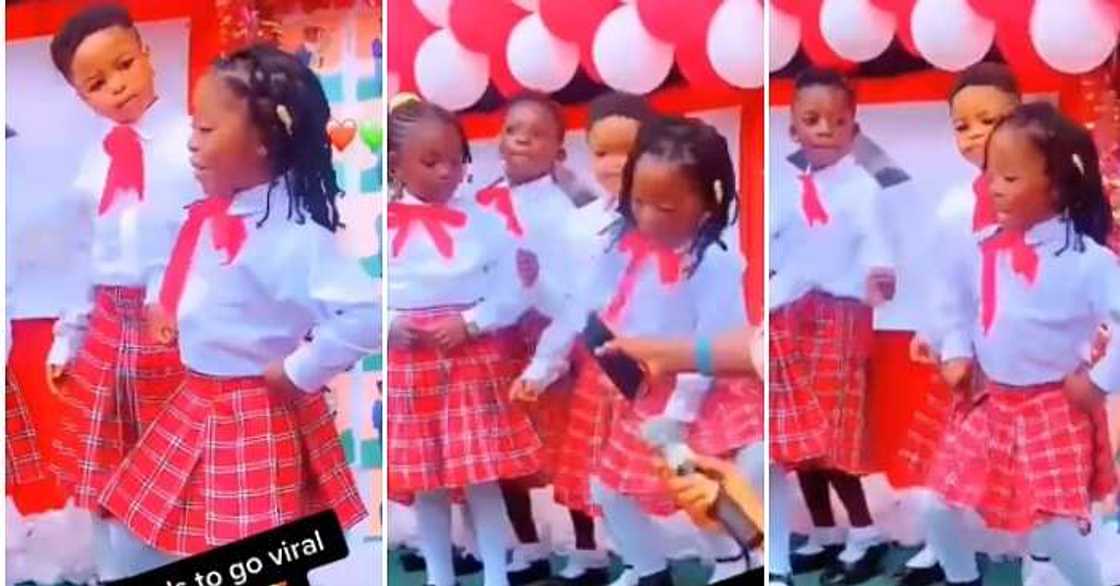 Little Girl on uniform, Kizz Daniel's Buga, steals the show Little Girl on uniform, Kizz Daniel's Buga, steals the show