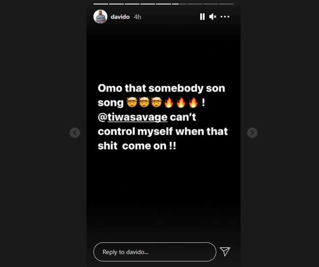 Davido, Tiwa Savage Davido, Tiwa Savage
