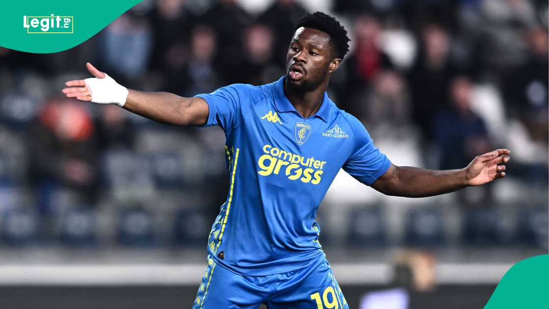 Emmanuel Ekong in action for Italians Serie A side, Empoli Emmanuel Ekong in action for Italians Serie A side, Empoli