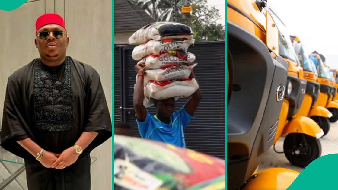 Nigerian man empowers his people with tricycles, motorcycles, sewing machine and grinding machines. Nigerian man empowers his people with tricycles, motorcycles, sewing machine and grinding machines.