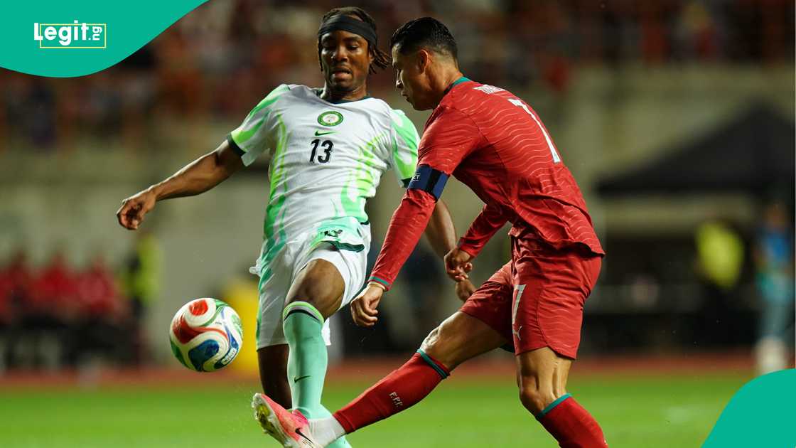 Bruno Onyemaechi, Cristiano Ronaldo, Super Eagles, Nigeria, Portugal. Bruno Onyemaechi, Cristiano Ronaldo, Super Eagles, Nigeria, Portugal.