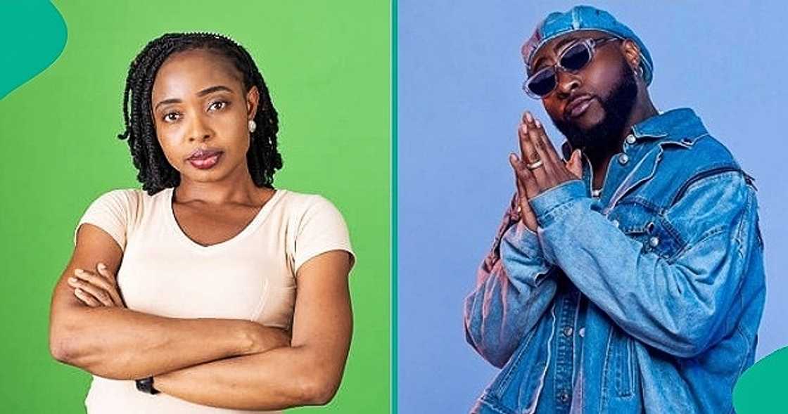 Lady begs Davido for forgiveness