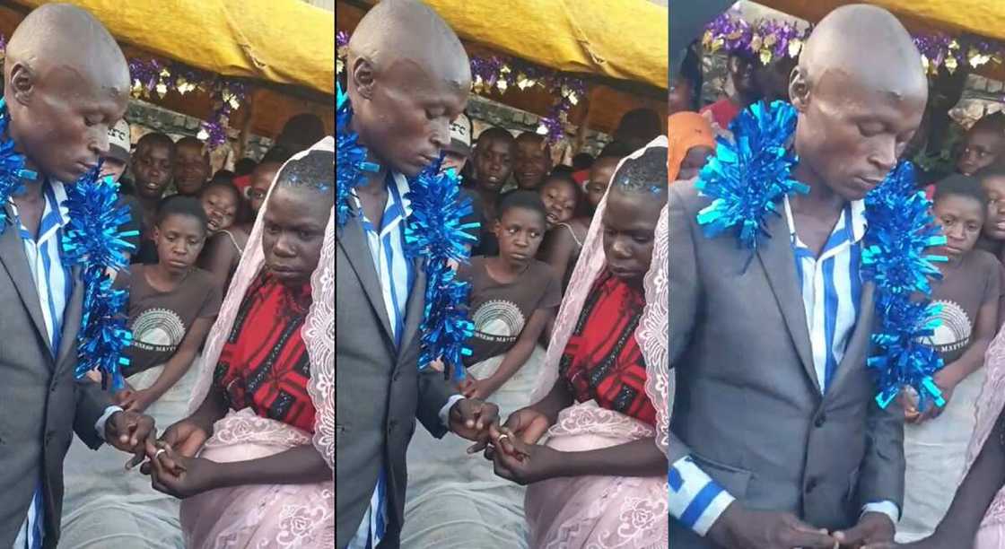 Photos of a bride and a groom during their wedding. Photos of a bride and a groom during their wedding.