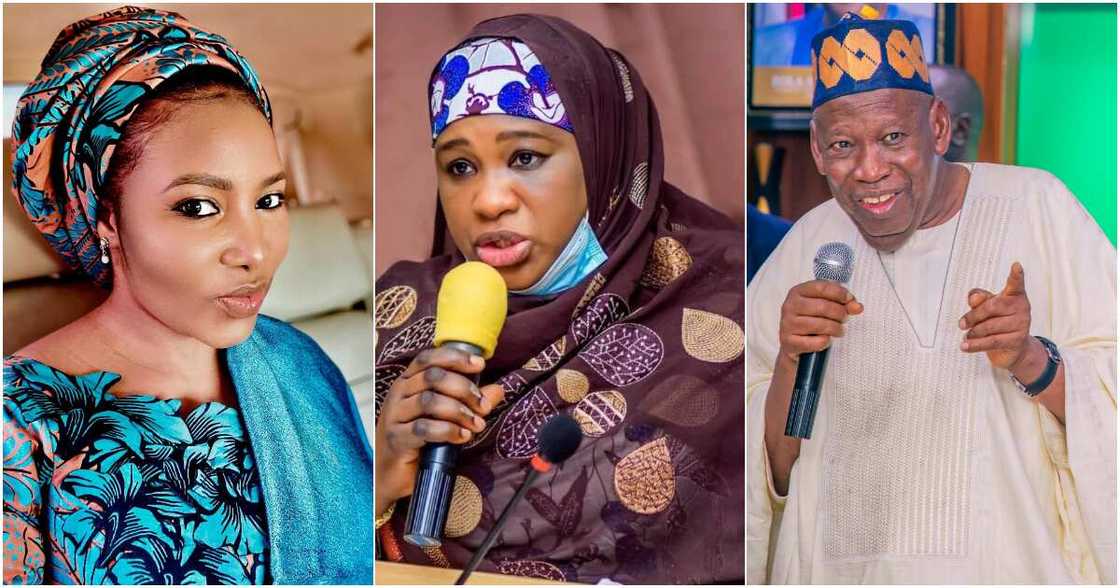 Maryam Shetty, APC national chairman, Abdullahi Ganduje, Mariya Mahmoud Bunkure Maryam Shetty, APC national chairman, Abdullahi Ganduje, Mariya Mahmoud Bunkure