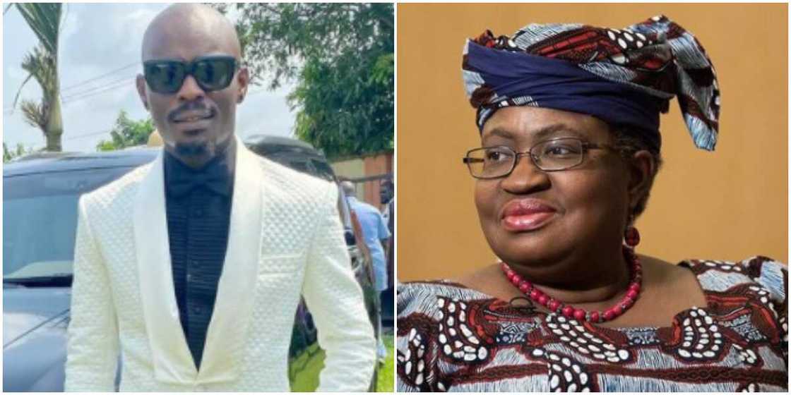 Comedian Mr Jollof thanks Ngozi Okonjo-Iweala, says she has changed the narrative of Nigerians