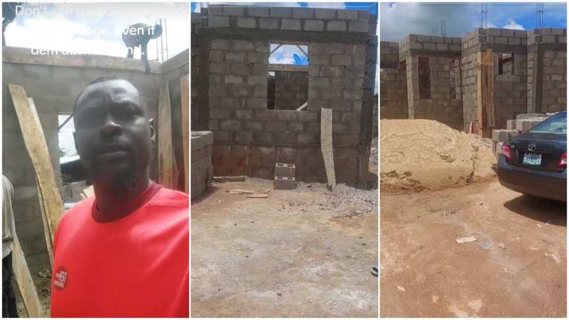 House building in Nigeria/structure at decking level. House building in Nigeria/structure at decking level.