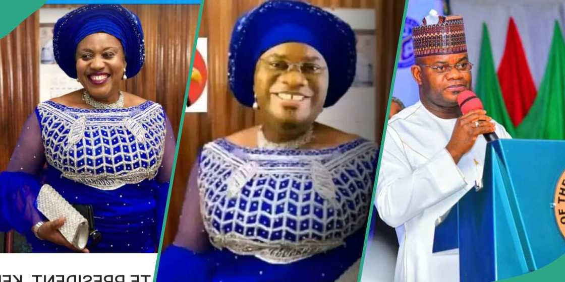 The image showing former Kogi governor Yahaya Bello dressed in women attire to evade EFCC arrest has been verified and discovered to be a manipulated photo of the late Jane Nnamani, the wife of the former Senate president, Ken Nnamani. The image showing former Kogi governor Yahaya Bello dressed in women attire to evade EFCC arrest has been verified and discovered to be a manipulated photo of the late Jane Nnamani, the wife of the former Senate president, Ken Nnamani.