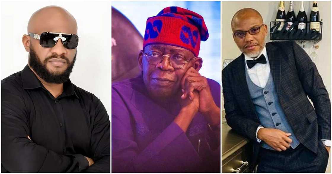 IPOB: Yul Edochie begs Tinubu to release Nnamdi Kanu. IPOB: Yul Edochie begs Tinubu to release Nnamdi Kanu.