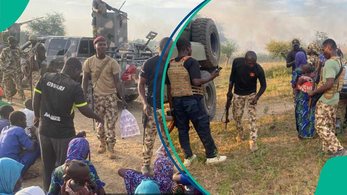 Sojoji sun fafata da 'yan ta'adda a Borno, sun kubutar da mutane 86.