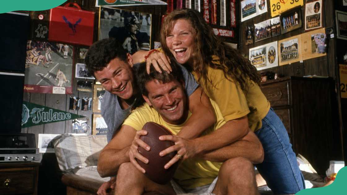 Brandi Favre and her brothers Brandi Favre and her brothers