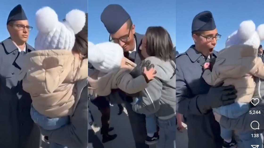 Father reunites with daughter on Air force graduation day Photo credit: @People Source: Instagram Father reunites with daughter on Air force graduation day Photo credit: @People Source: Instagram