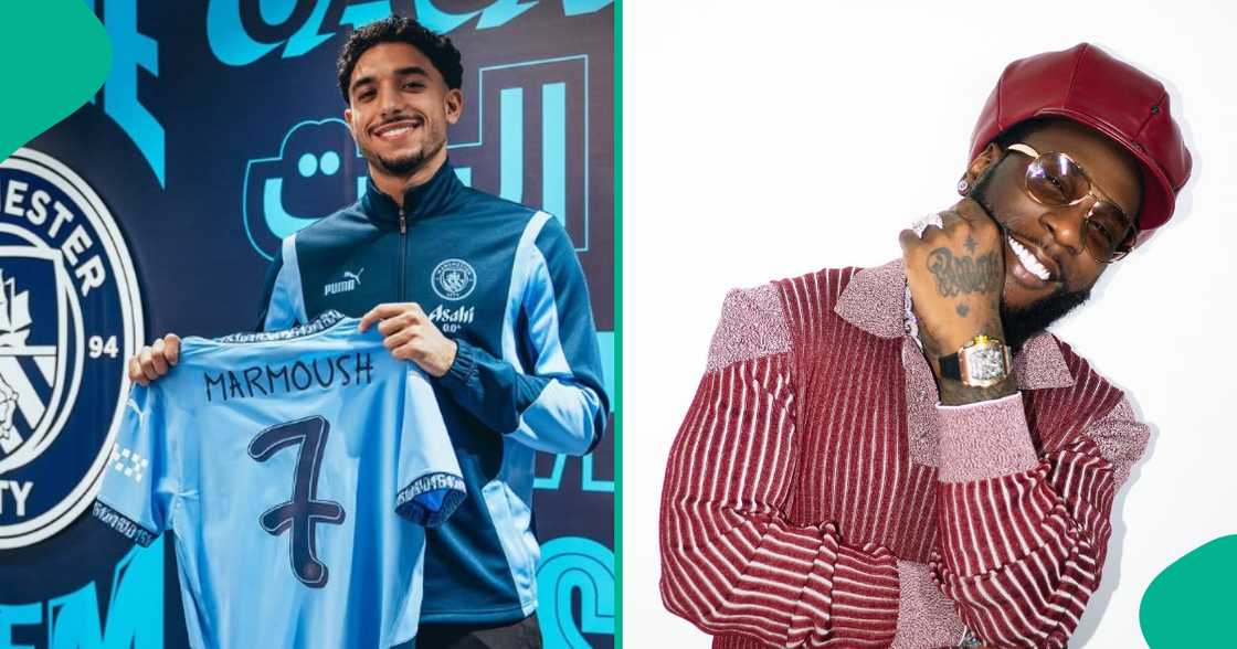 Manchester City unveils Omar Marmoush as their new player.