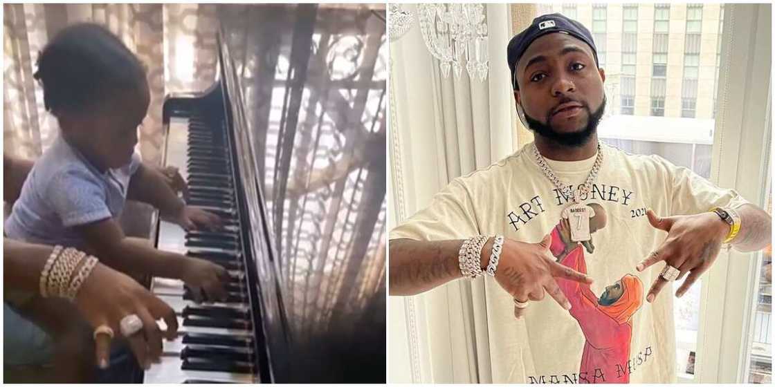 Following Daddy’s Footsteps? Ifeanyi Joins Davido to Play the Piano in Heart-Melting Video, Fans Gush Following Daddy’s Footsteps? Ifeanyi Joins Davido to Play the Piano in Heart-Melting Video, Fans Gush
