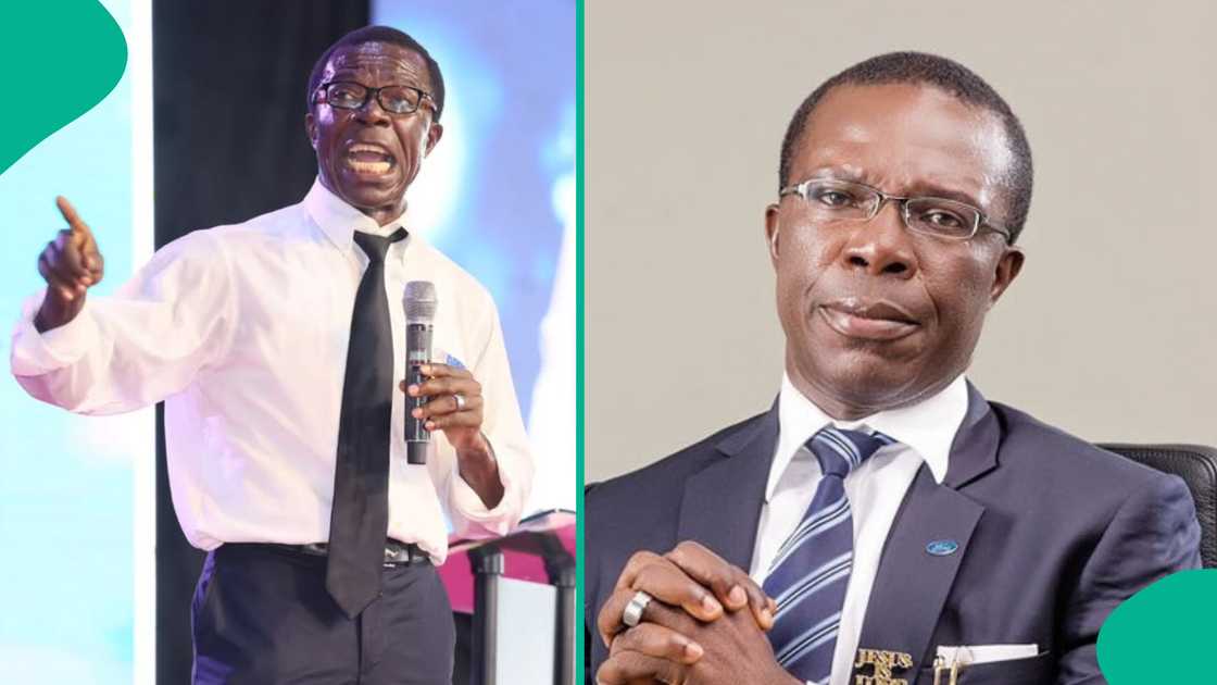 Nigerian billionaire businessman Cosmas Maduka criticises 'money na water' slang in a viral video. Nigerian billionaire businessman Cosmas Maduka criticises 'money na water' slang in a viral video.