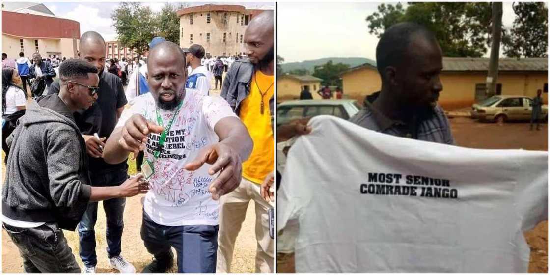 Jubilation as Nigerian student finally graduates from university after 13 years Jubilation as Nigerian student finally graduates from university after 13 years