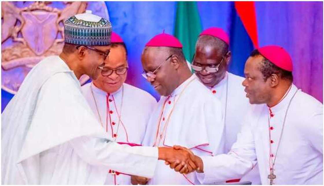 Buhari and Catholic Bishops Buhari and Catholic Bishops