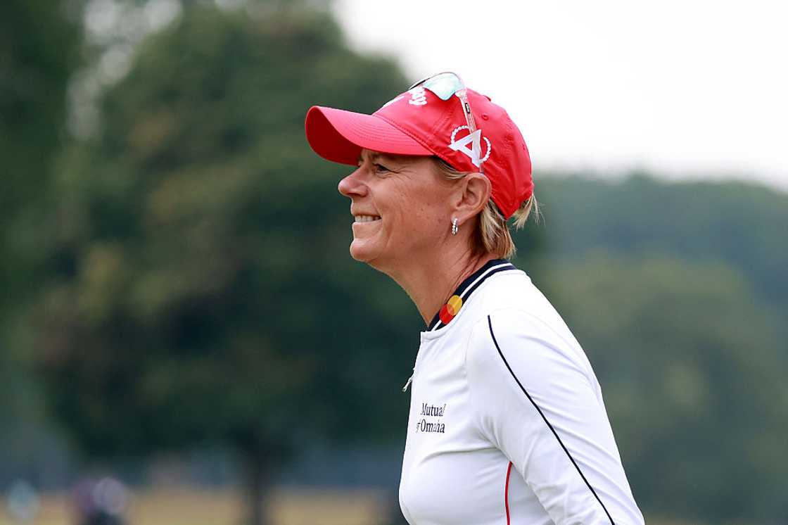 Annika Sorenstam looks over the 15th green during the final round of the 8th U.S Senior Women's Open Annika Sorenstam looks over the 15th green during the final round of the 8th U.S Senior Women's Open
