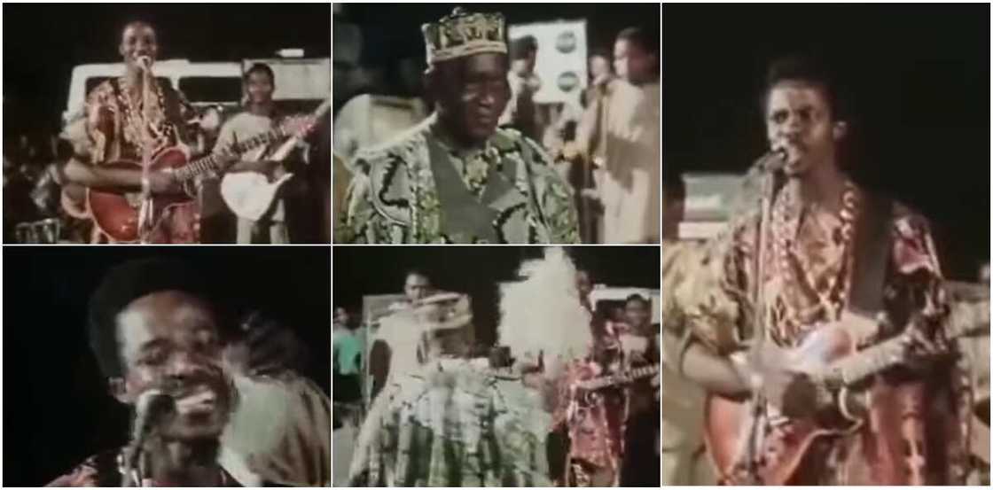 KSA performing for Oba Adeyinka Oyekan II of Lagos