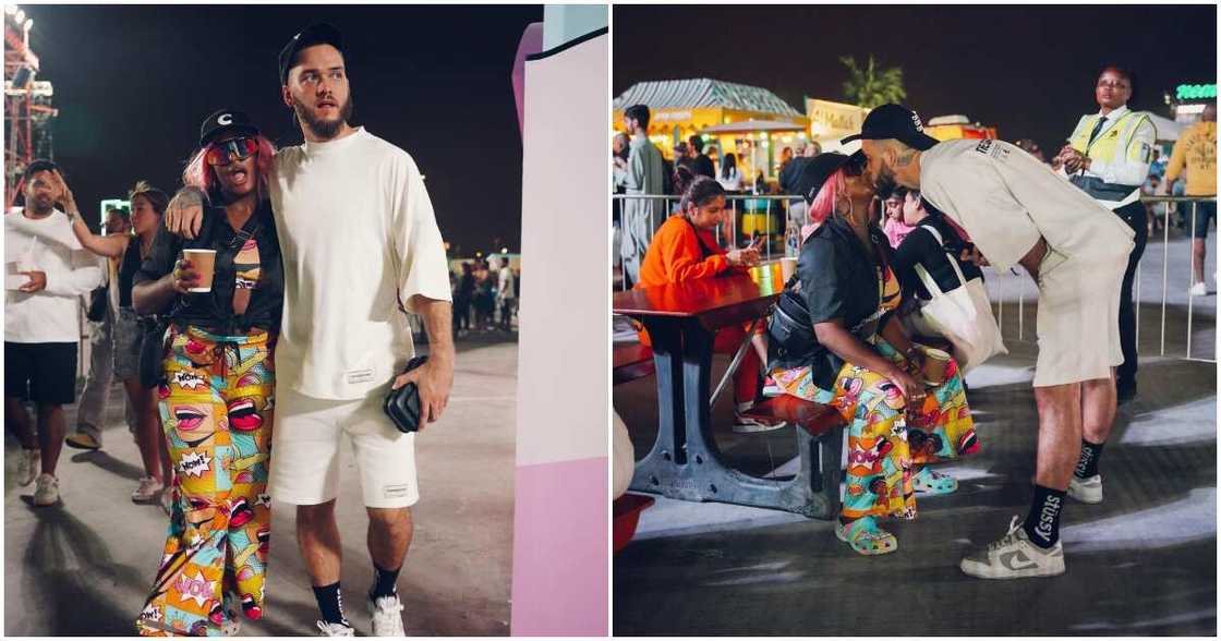 DJ Cuppy and Ryan Taylor unbothered about cheating claims. DJ Cuppy and Ryan Taylor unbothered about cheating claims.