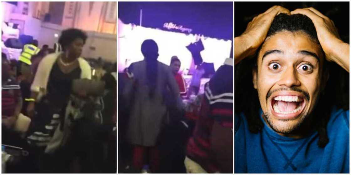 Video shows ex-girlfriend storm ex-boyfriend's wedding and scattered the whole place Video shows ex-girlfriend storm ex-boyfriend's wedding and scattered the whole place