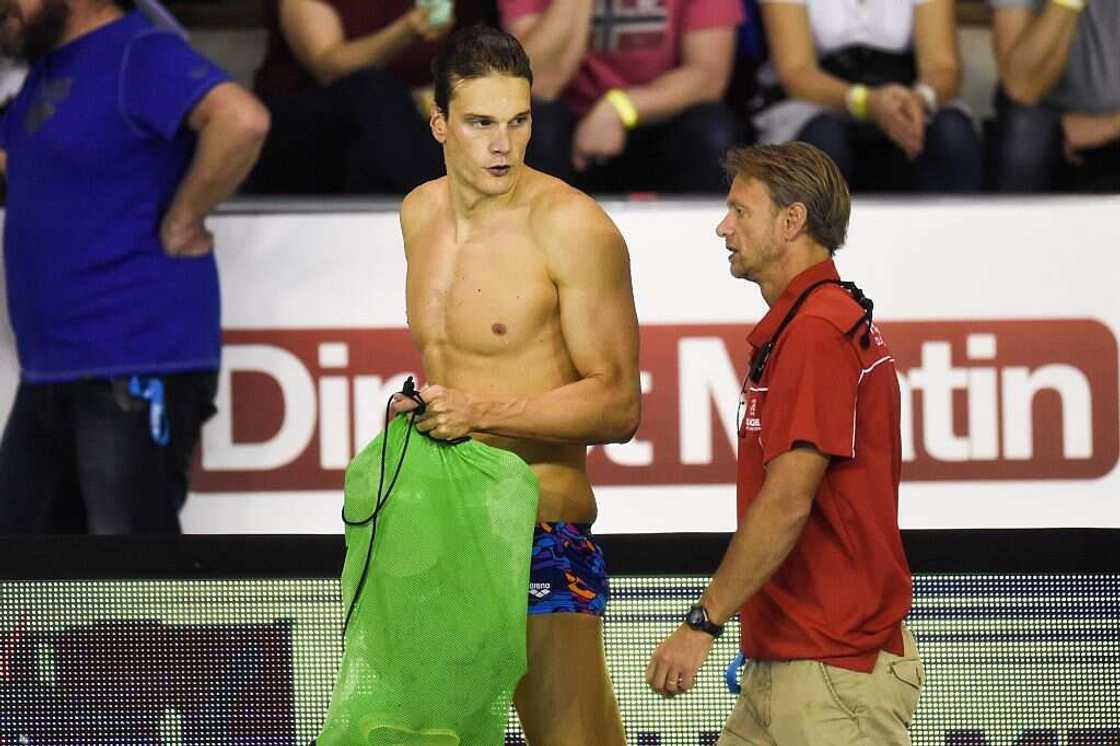 Yannick Agnel et Lionel Horter