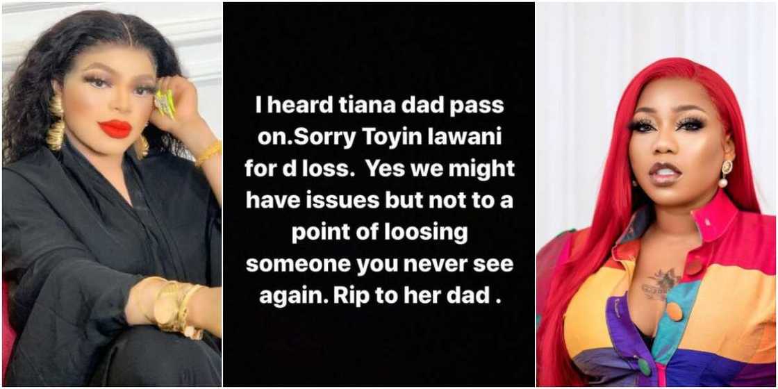 Bobrisky Surprises Many as He Sympathises With Former Bestie Turned Enemy Toyin Lawani for Losing Father Bobrisky Surprises Many as He Sympathises With Former Bestie Turned Enemy Toyin Lawani for Losing Father