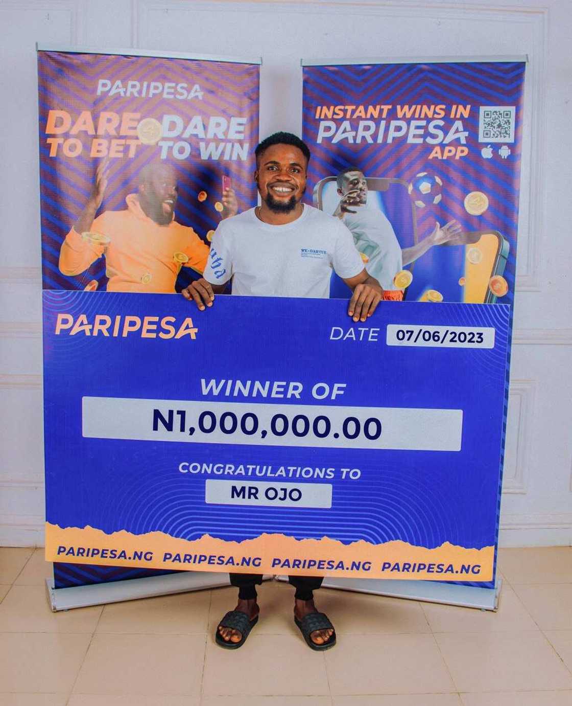 Unlimited N1m Promo: PARIPESA BET Gives Out N1m Cash to First Winner Unlimited N1m Promo: PARIPESA BET Gives Out N1m Cash to First Winner
