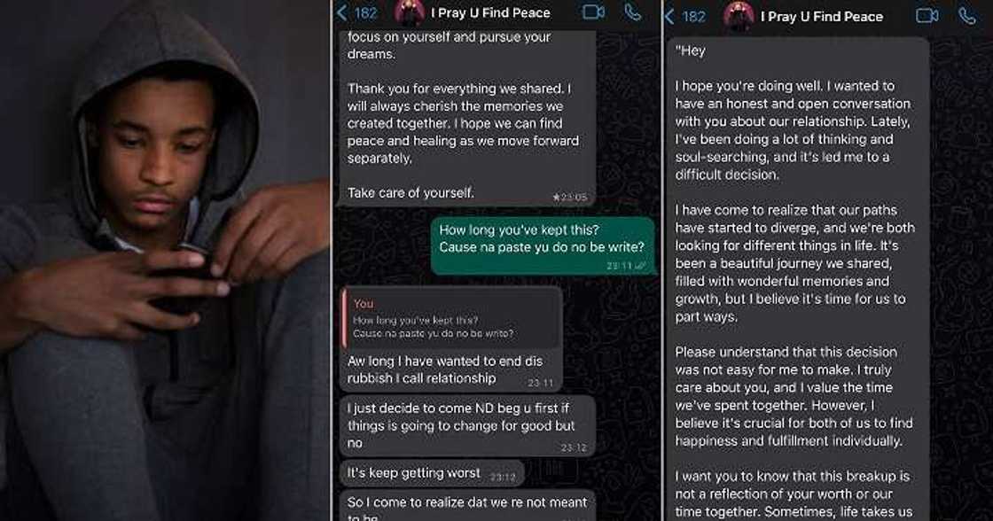 Lady breaks up with lover Lady breaks up with lover