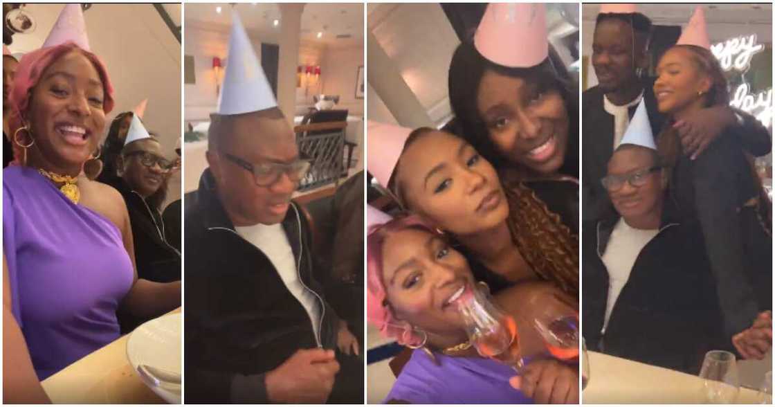 Femi Otedola's 60th birthday party on a yacht.