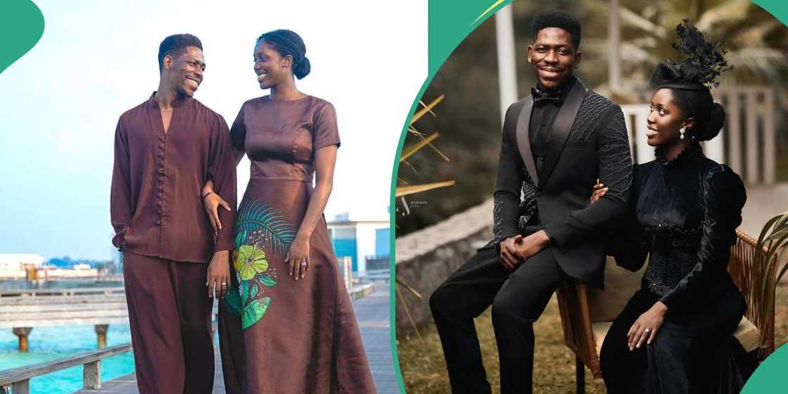 Moses Bliss and wife Marie wear simple outfits Moses Bliss and wife Marie wear simple outfits