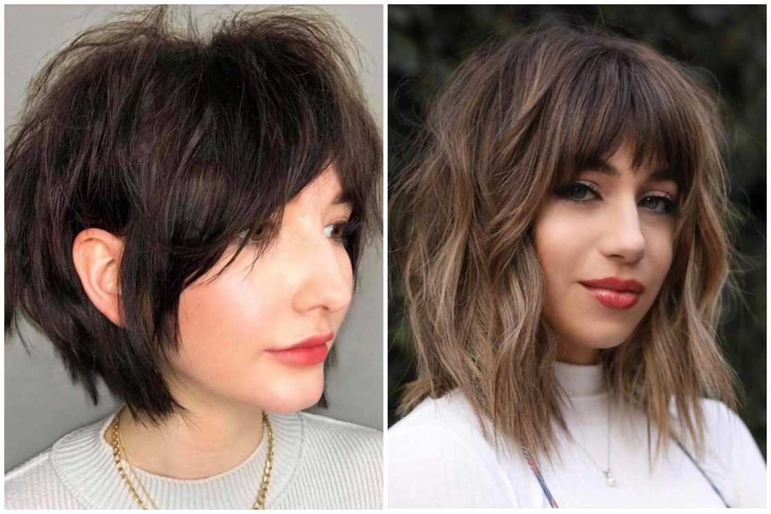 Textured shaggy bob Textured shaggy bob