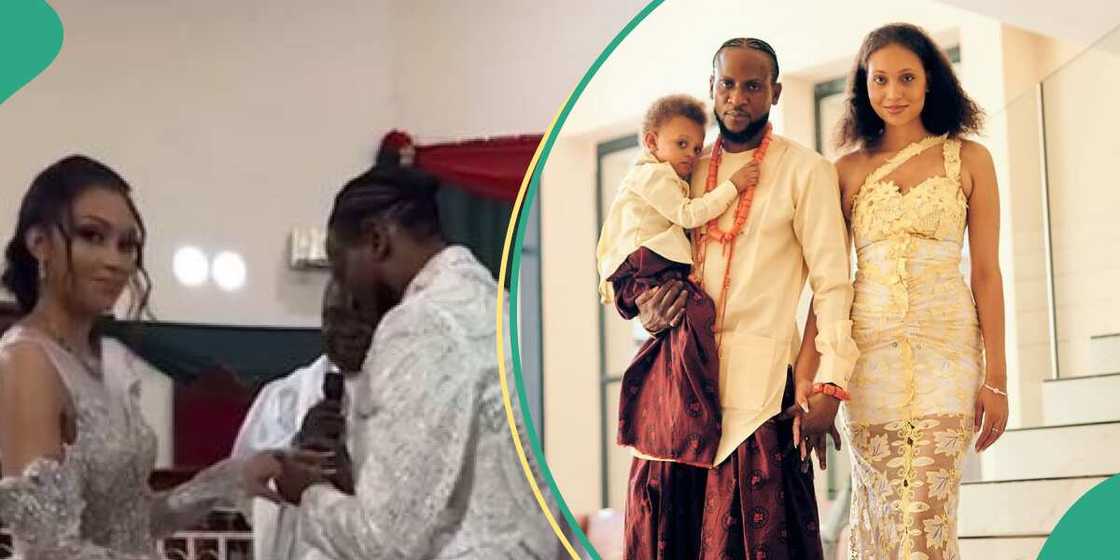 BBNaija Omashola exchanges vow with oyinbo lover. BBNaija Omashola exchanges vow with oyinbo lover.