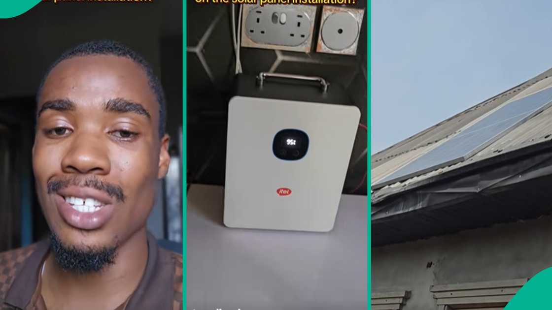 A man who installed 2 solar panels at home mentions amount he paid for setup and workmanship