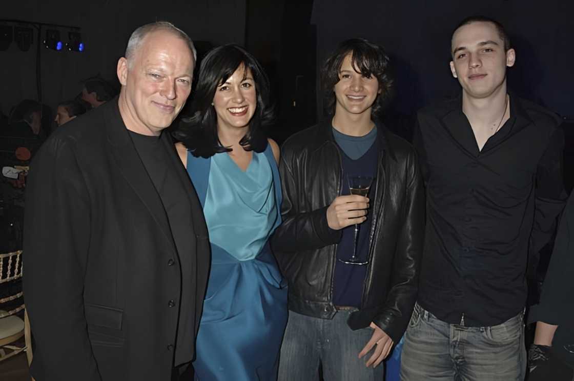 David Gilmour, Polly Samson, Charlie Gilmour and Matt Gilmour.