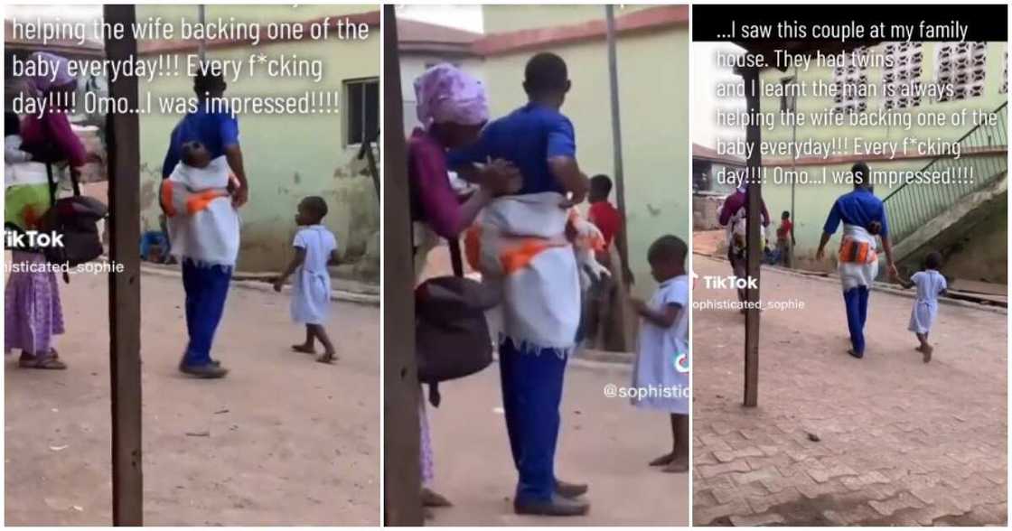 Nigerian man and wife carry baby, wrapper, couple video Nigerian man and wife carry baby, wrapper, couple video