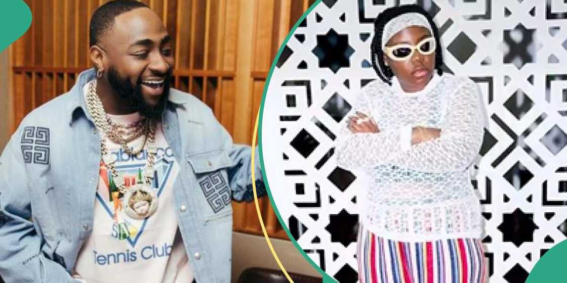 Singers Davido and Teni Singers Davido and Teni