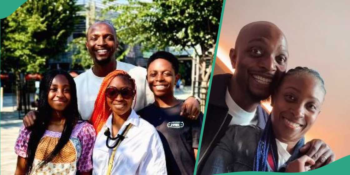 IK Osakioduwa's family on anniversary. IK Osakioduwa's family on anniversary.