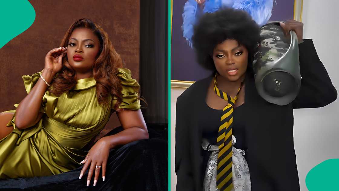 Funke Akindele dances in funny attire Funke Akindele dances in funny attire