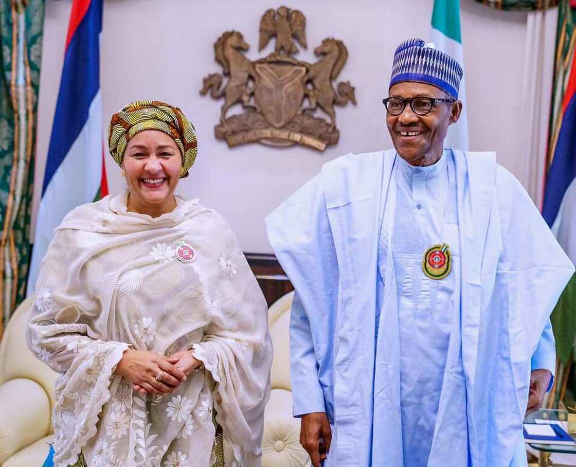 Buhari Hails Amina Mohammed Buhari Hails Amina Mohammed