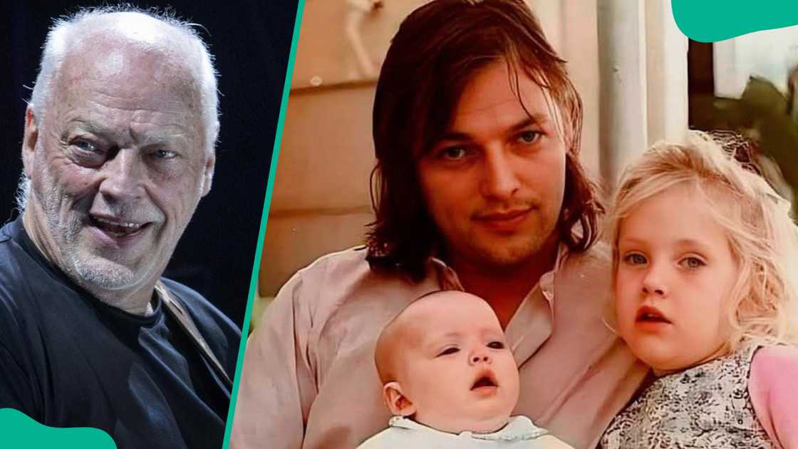 David Gilmour at Circo Massimo. David, Alice and Clare Gilmour. David Gilmour at Circo Massimo. David, Alice and Clare Gilmour.